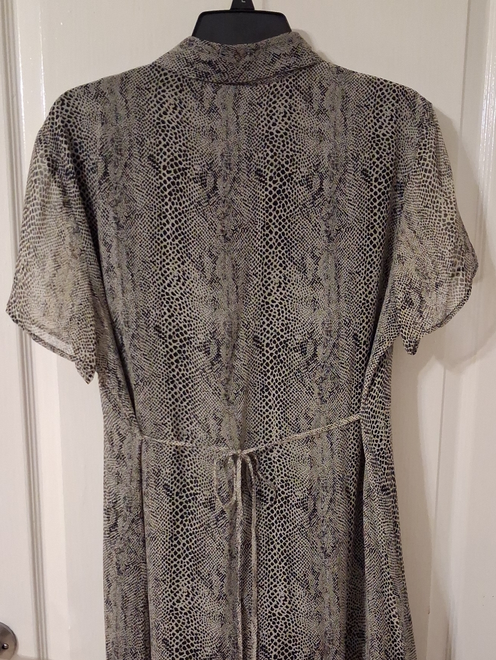 Robbie Bee Olive and Black Snake-Print Maxi Dress - Picture 6 of 6